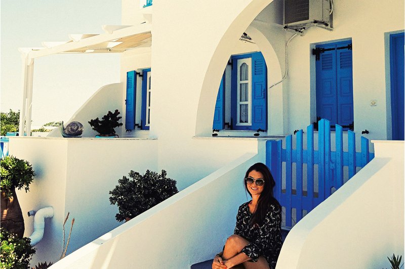 Nastjo je očarala kikladska arhitektura Santorinija. (foto: osebni arhiv)