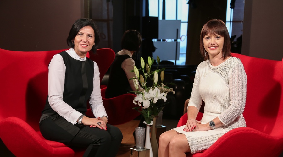Tanja Skaza, direktorica podjetja Plastika Skaza, in Andreja Jernejčič, direktorica Lin&Nil (foto: Barbara Reya)