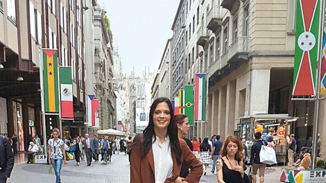 Lea Markelj (miss Nove na Miss Slovenije) v mestu mode!