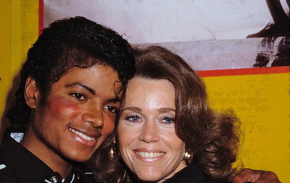 Na fotografiji: Jane Fonda in Michael Jackson (foto: Profimedia)