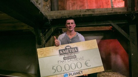 Kmetija: Nov začetek! Prejemnik zmagovalnega čeka za 50.000 evrov je Faki!