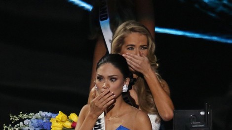 Miss Universe je bila zgolj nekaj kratkih minut ...