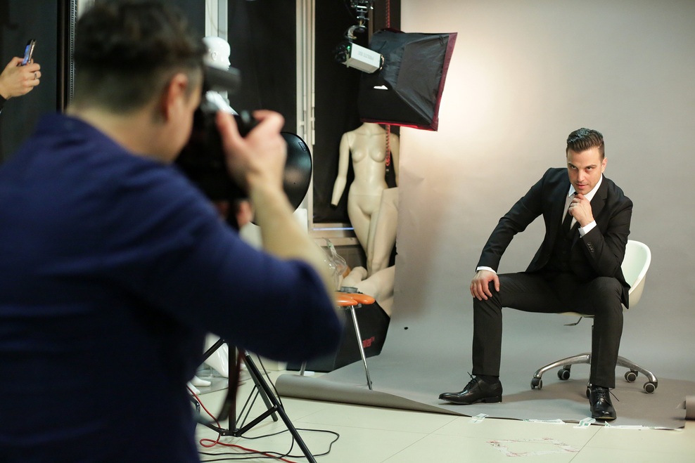 Pred objektivom je bil Ivan nadvse sproščen.