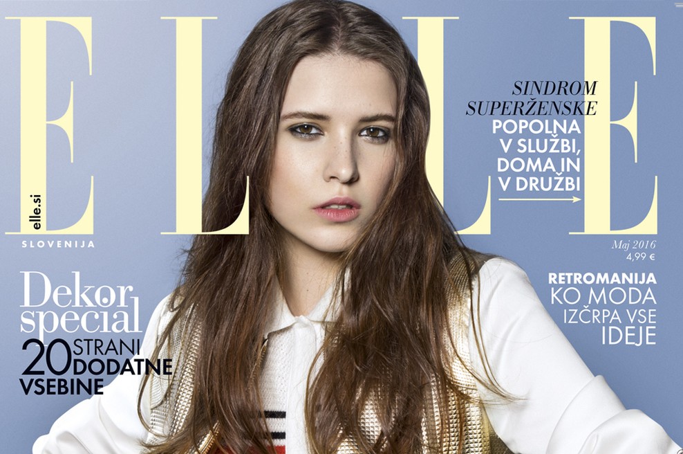 Nova Elle tudi o slovenskem paru, ki prakticira poliamorijo (foto: Naslovnica Elle maj)