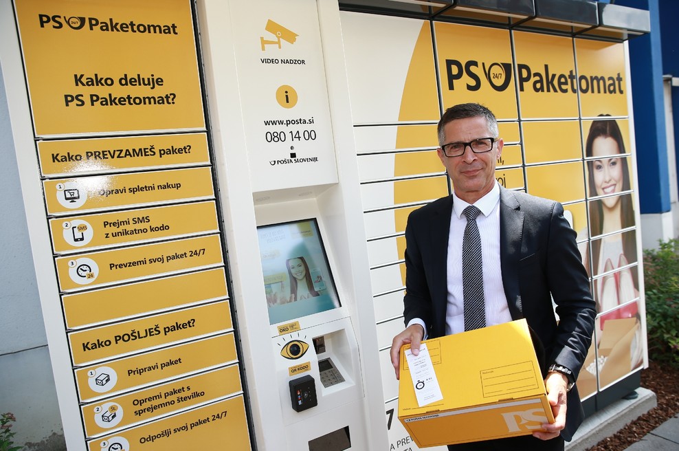 Pošta Slovenije v juniju postavlja mrežo 24 paketomatov po Sloveniji (foto: mediaspeed.net)