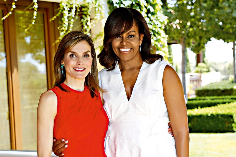Španska kraljica gostila svojo prijateljico Michelle Obama (foto: Profimedia)