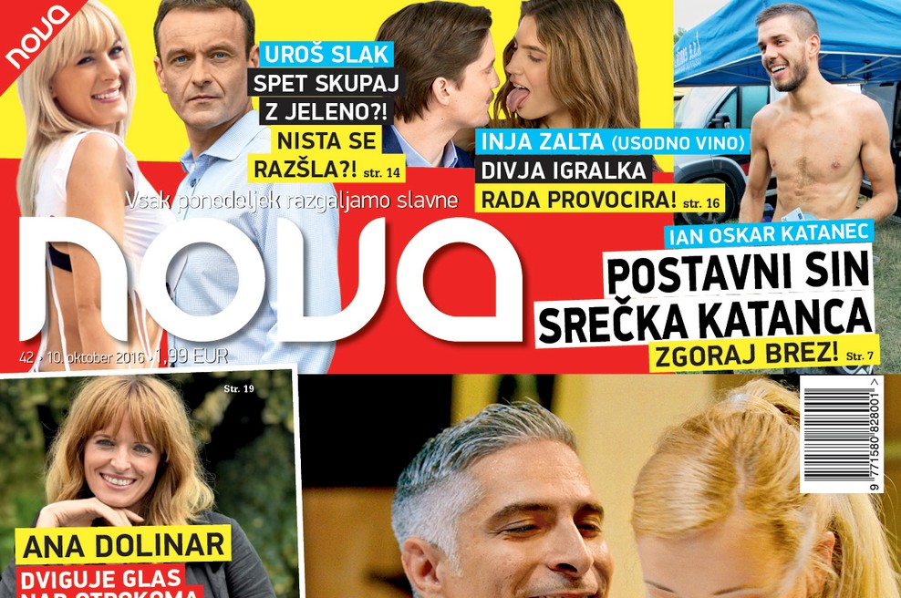Sebastian Cavazza in Ajda Smrekar zaljubljena kot najstnika, piše nova Nova!