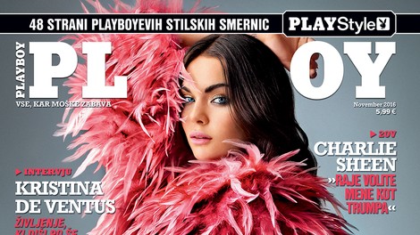 Novi Playboy z intervjujem plesne prvakinje Kristine De Ventus!