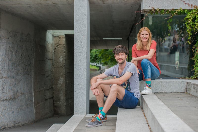 Dijana in Miha Rolc: "Dizajn prve Zulu Zion nogavice je bil preveč ambiciozen!" (foto: Štartaj Slovenija)