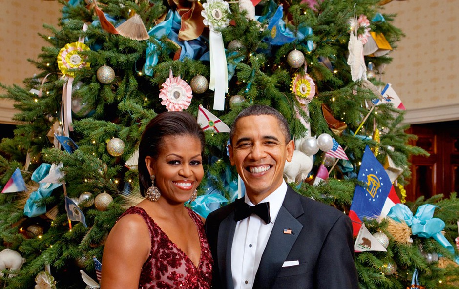 Zadnji božič družine Obama v Beli hiši (foto: Profimedia)