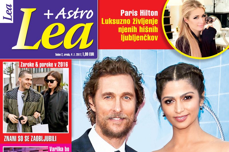 Matthew McConaughey & Camila Alves o zvezdniških dietah! Več v novi Lei!