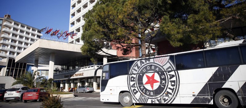 Nogometaši nogometnega kluba Partizan so v Grand Hotelu Portorož. (foto: FC Partizan)