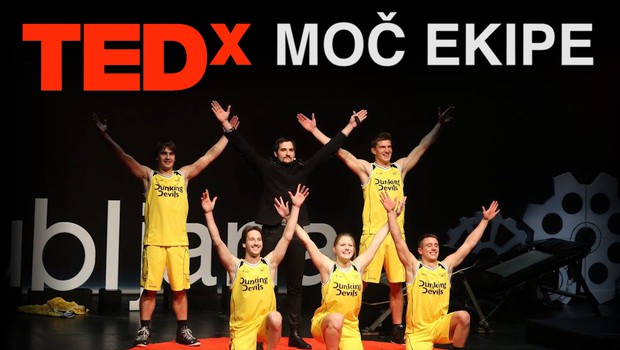 Moč ekipe in skrivnost uspeha Dunking Devils tudi na TEDxLjubljana! (foto: TED)