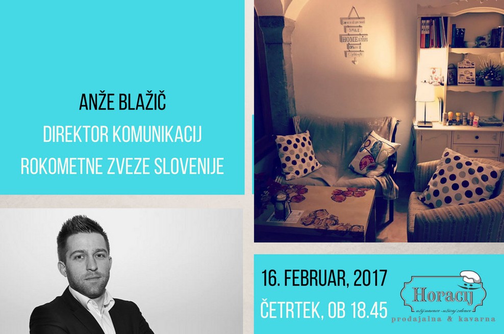 Pogovorni večer o zakulisju SP v rokometu 2017: Anže Blažič pri Horaciju! (foto: Facebook Horacij)