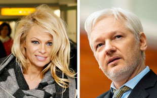 Pamela Anderson in Julian Assange se družita že štiri mesece