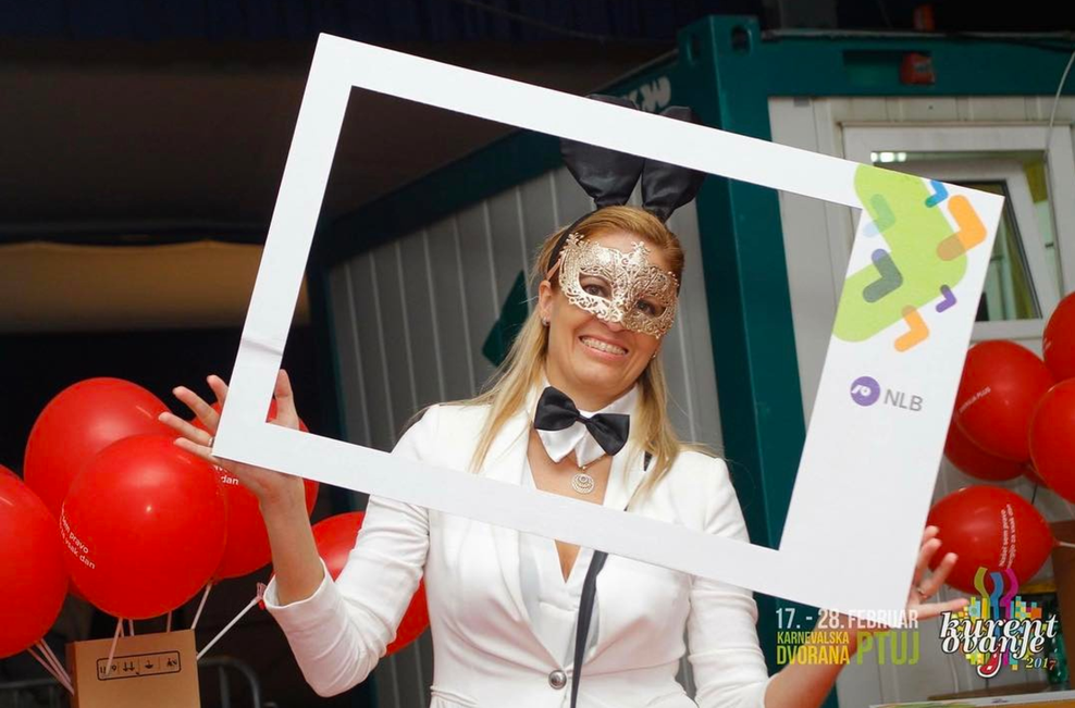 Miša Margan je svoj pust preživela v Karnevalski dvorani na Ptuju.