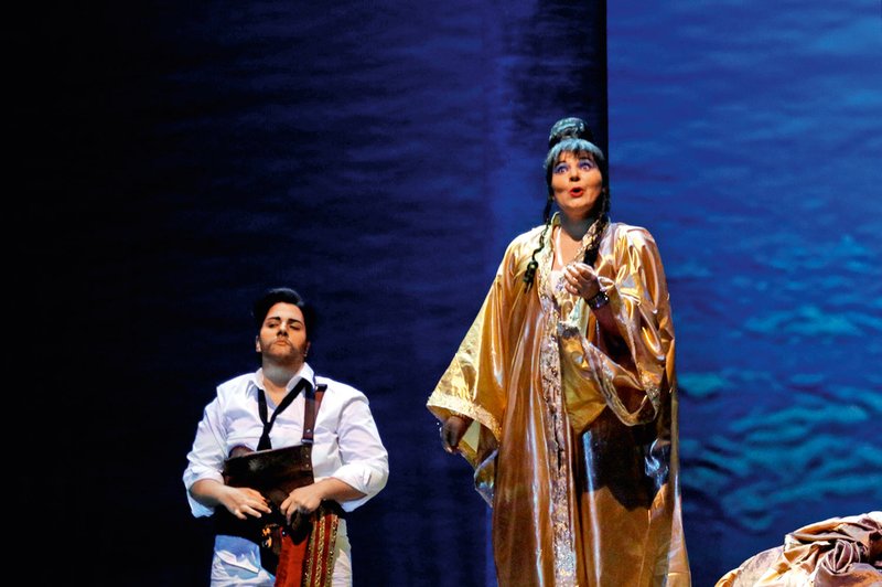 Operni spektakel Julij Cezar v Egiptu z inovativno izvedbo na odru Cankarjevega doma (foto: Dražen Sokčević)