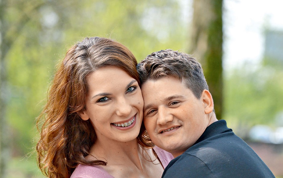 Karin Lazar in Urban Žertek (Televizijska poroka): Šesti par, ki se bo  poročil  pred  kamerami (foto: Primož Predalič)