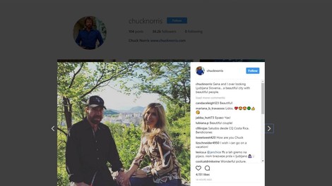 Navdušeni odzivi družabnih omrežij na obisk Chucka Norrisa v Ljubljani!