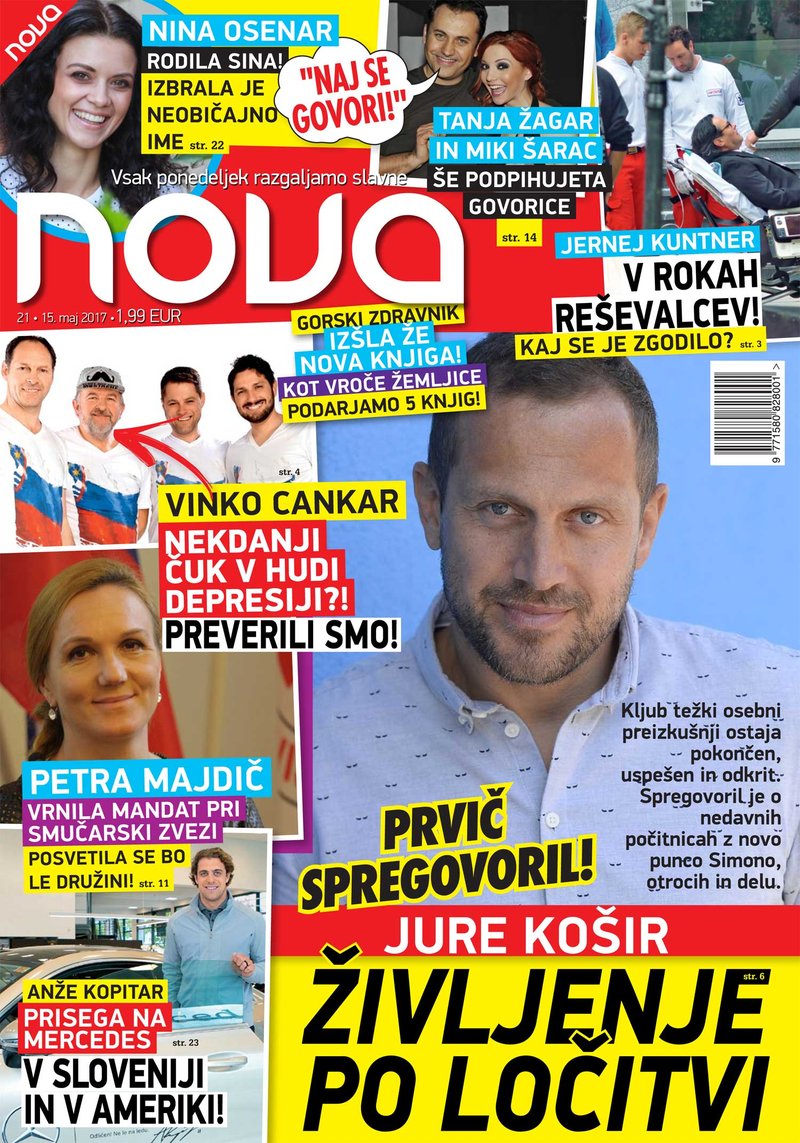Jure Košir prvič o življenju po ločitvi! Več v novi Novi. (foto: Nova)