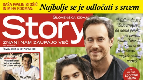 Saša Pavlin Stošič in Miha Rodman: O poroki še ne razmišljava. Več v novi Story!
