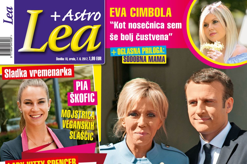 Emmanuel in Brigitte Macron - sodobna Romeo in Juliji! Več v Lei! (foto: Lea )