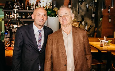 Restavracija Atelje gostila Billa Murraya na ekskluzivnem druženju s Slovenia vodko