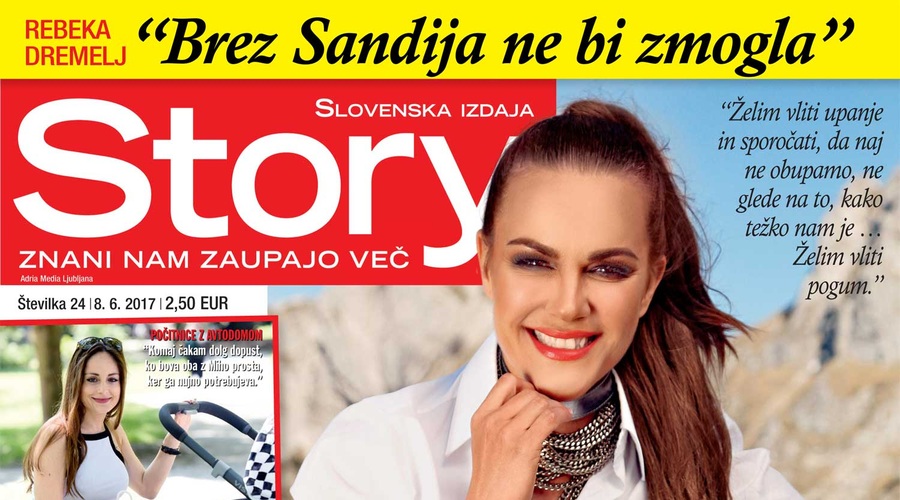 Rebeka Dremelj: Brez Sandija ne bi zmogla. Več v novi Story! (foto: Story)