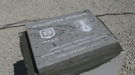 Položen temeljni kamen za novo športno dvorano v Ljubljani