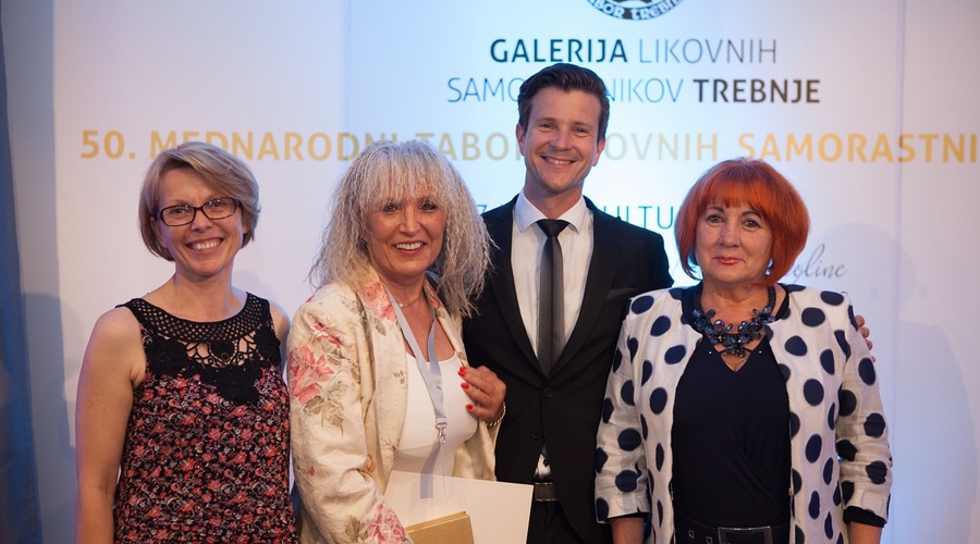 Patricija Pavlič, Irena Polanec, Boštjan Romih in Vlasta Nussdorfer. (foto: Galerija Press)