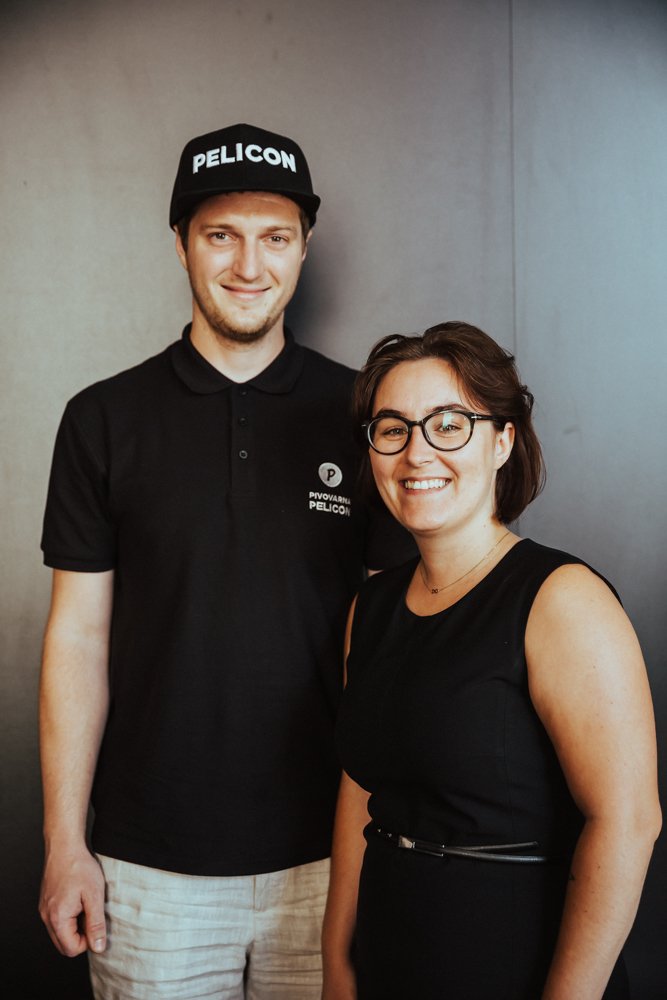 Matej Pelicon in Anita Lozar iz Pivovarne Pelicon sta mlada podjetnika leta 2017! (foto: Jernej Kokol, Mladi podjetnik leta Press)