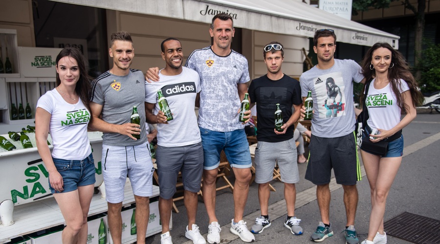 NK Maribor in skakalci uživali na Svežuricah (foto: Laško PRESS)