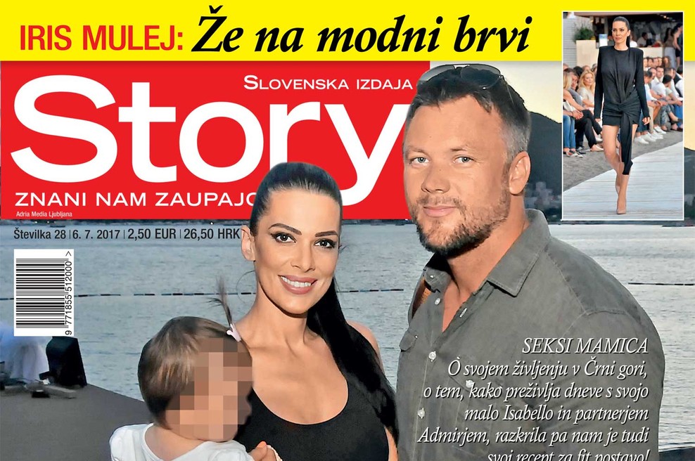 Iris Mulej: Isabello je prvič čuval očka. Več v novi Story! (foto: Story)
