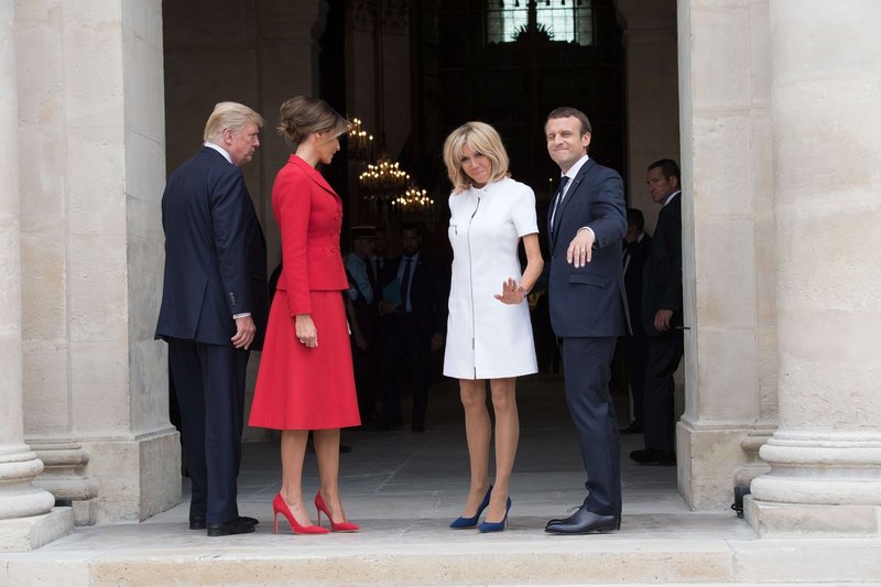 Trump Macronovi soprogi Brigitte: "Ste v zelo dobri formi, krasno!" (foto: profimedia)