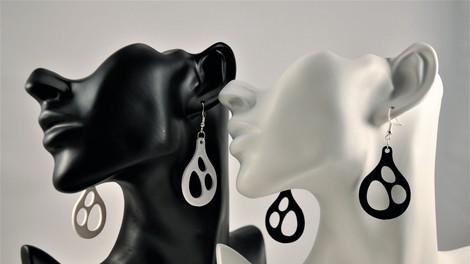 Tjaša Grudnik: 3D-tiskani uhani
