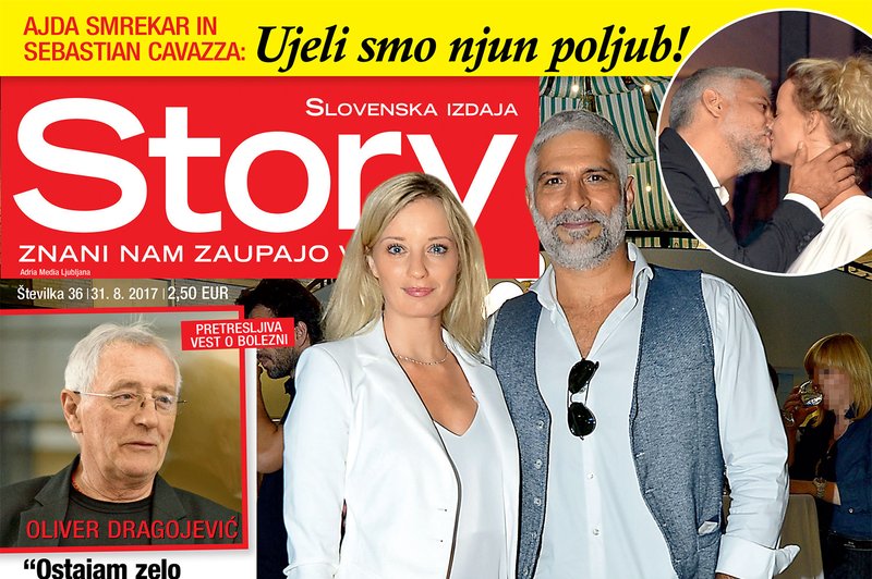 Ajda Smrekar in Sebastian Cavazza: Najlepši igralski par! Več v novi Story! (foto: Revija Story)