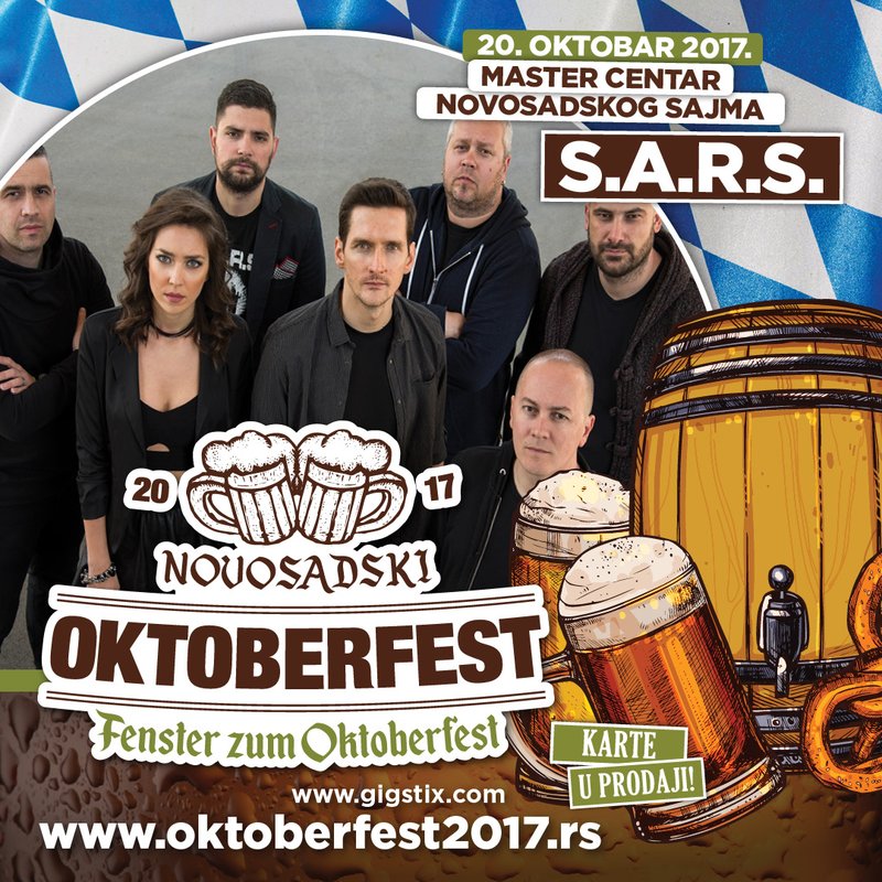 Novosadski Oktoberfest 2017 najavlja Hladno pivo, S.A.R.S. in Orthodox Celts (foto: Oktoberfest Press)