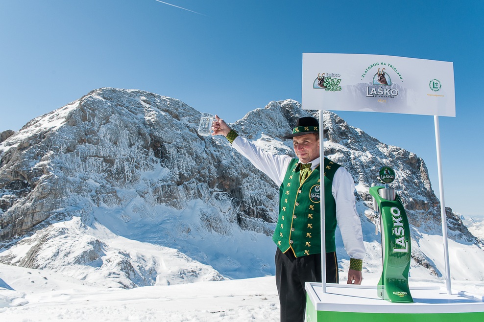 Zlatorog na Triglavu (foto: Laško PRESS)