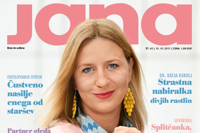 Nina Valič v intervjuju za novo Jano: Štirideseta so dober alibi! (foto: revija Jana, naslovnica, 42/2017)