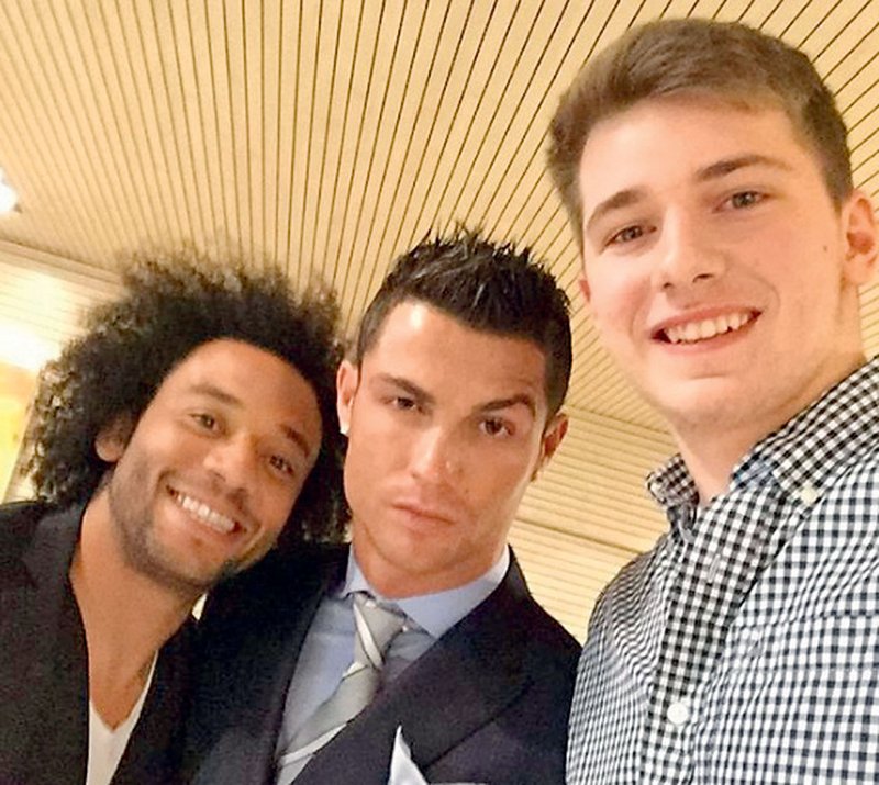 Večkrat je poziral tudi že s trenutno 
najboljšim nogometašem 
na svetu Cristianom Ronaldom. (foto: Profimedia, osebni arhiv)
