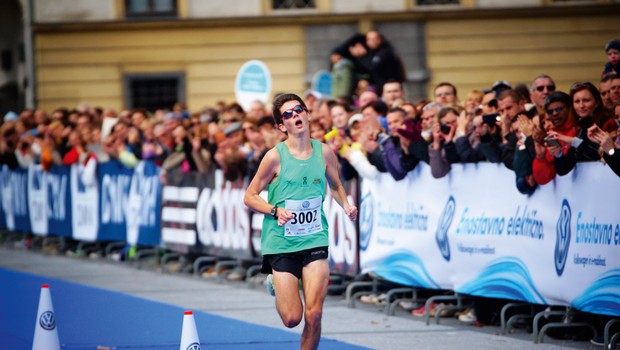 Rok Puhar: Rad bi postal legenda maratona (foto: arhiv Ljubljanskega maratona (Damjan Končar))