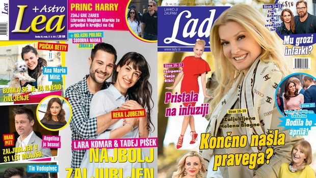 Je Helena Blagne končno našla pravega? Lara Komar in Tadej Pišek: Najbolj zaljubljen par na TV-zaslonih! Več v Lady in Lei! (foto: Lea in Lady)
