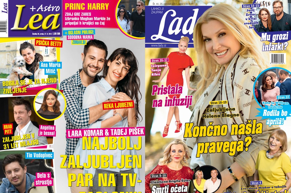 Je Helena Blagne končno našla pravega? Lara Komar in Tadej Pišek: Najbolj zaljubljen par na TV-zaslonih! Več v Lady in Lei! (foto: Lea in Lady)
