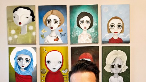 Ljubitelj slikanja Matej Črnjavič: "Pri večini slik izstopajo oči!"