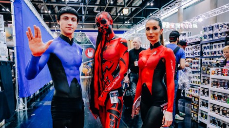 Konvencija Comic Con na Dunaju za ljubitelje stripov in znanstvene fantastike