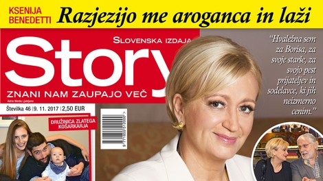 Ksenija Benedetti: "Hvaležna sem za svoje življenje." Več v novi Story!