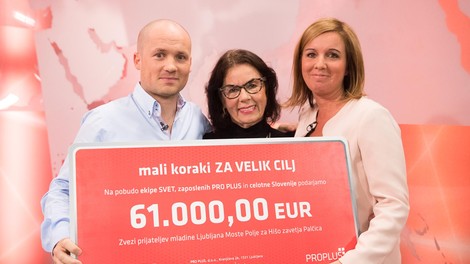 Z akcijo Mali koraki za velik cilj so zbrali 61.000 evrov