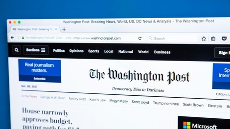 Spodletel poskus, da bi prevarali novinarje Washington Posta
