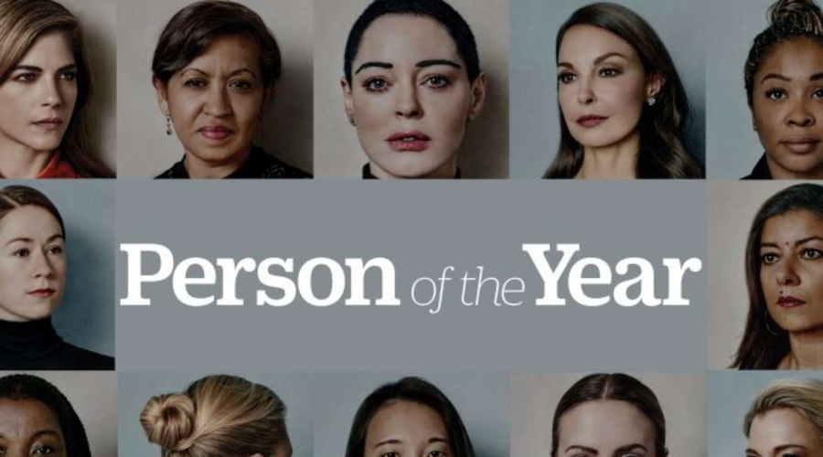Osebnost leta revije Time je #MeToo - torej osebe, ki so javno spregovorile o spolnih zlorabah (foto: Time Press)