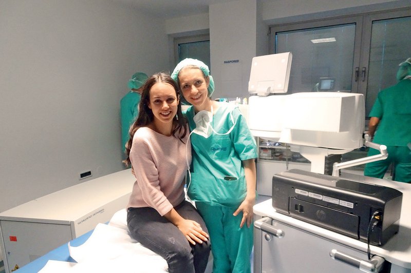 Lea Filipovič: Med operacijo oči se je kar pogovarjala! (foto: Klinika Svjetlost)